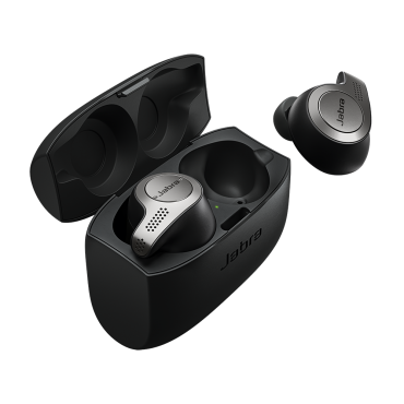 Jabra 65T Bluetooth Headset Earbuds - Evolve 65T | Compatible for Skype for Business | Wireless Bluetooth for Music | #6598-832-109