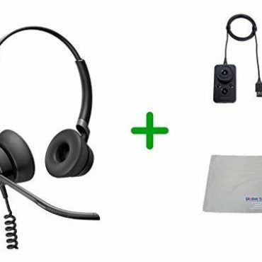 Jabra Engage 50 Push-to-Talk Stereo Headset | Configurable Audio Controller Included | For Usage with PC and USB Phones (Microsoft Skype Version) USB-A Version