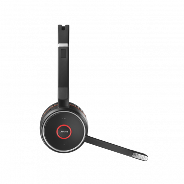Jabra Evolve 75 Bluetooth Headset Bundle | UC Version | Active Environmental Canceling | Bonus AC Adapter, USB Dongle, and Charging Stand | #7599-838-199-B