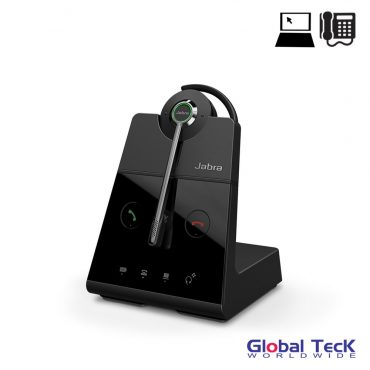Jabra Engage 65 Wireless Convertible Headset | USB | Skype for Business Certified | 9 hour battery, Integrated Busy Light | Connect 2 devices | #9555-553-125
