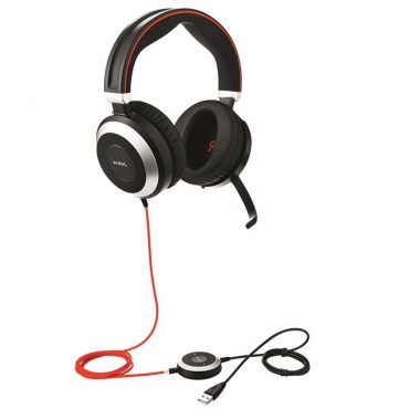 Jabra Evolve 80 MS Stereo USB Headset w/ Active Environmental Noise Canceling | #7899-823-109