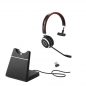 Jabra Evolve 65 Bluetooth Mono Headset Bundle | UC Version | Bonus Wall Charger, USB Dongle, and Charging Stand | #6593-823-499
