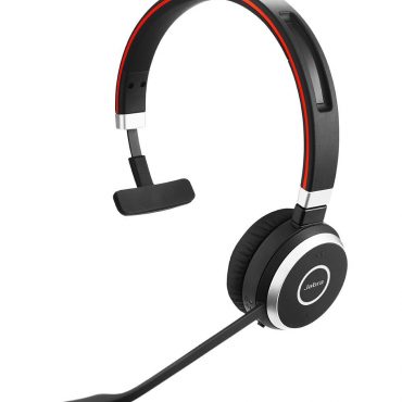 Jabra Evolve 65 Bluetooth Mono Headset Bundle | UC Version | Bonus Wall Charger, USB Dongle, and Charging Stand | #6593-823-499