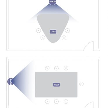 Yealink UVC30 ZoomRoom Video Conference Kit with CP960 Conference Phone, PTZ Camera | For Huddle Rooms | YEA-CP960-UVC30